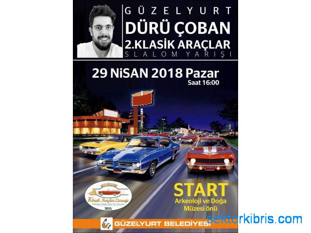 Güzelyurt Dürü Çoban 2.Klasik araçlar slalom yarışı