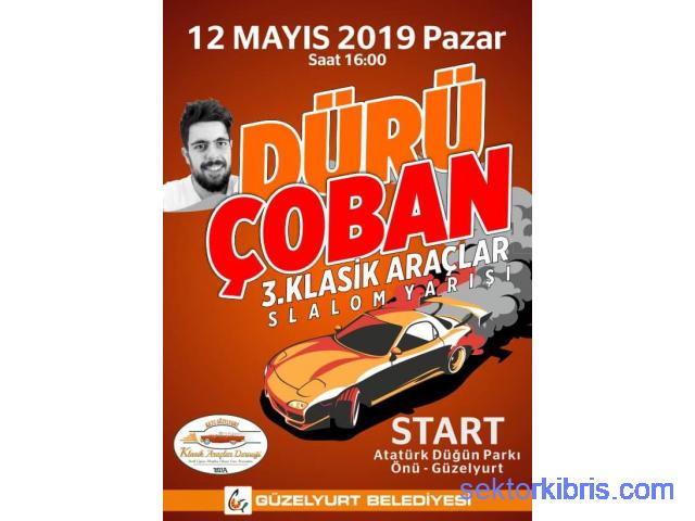 Dürü Çoban 3.Klasik Araçlar slalom yarışi