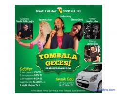 Binatlı tombala geceleri devam ediyor